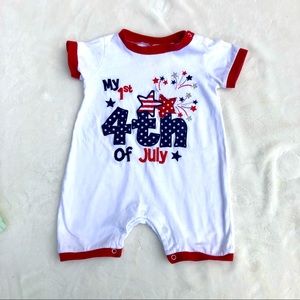 My 1st Fourth of July Onesie Jumpsuit Sz.18 mos.